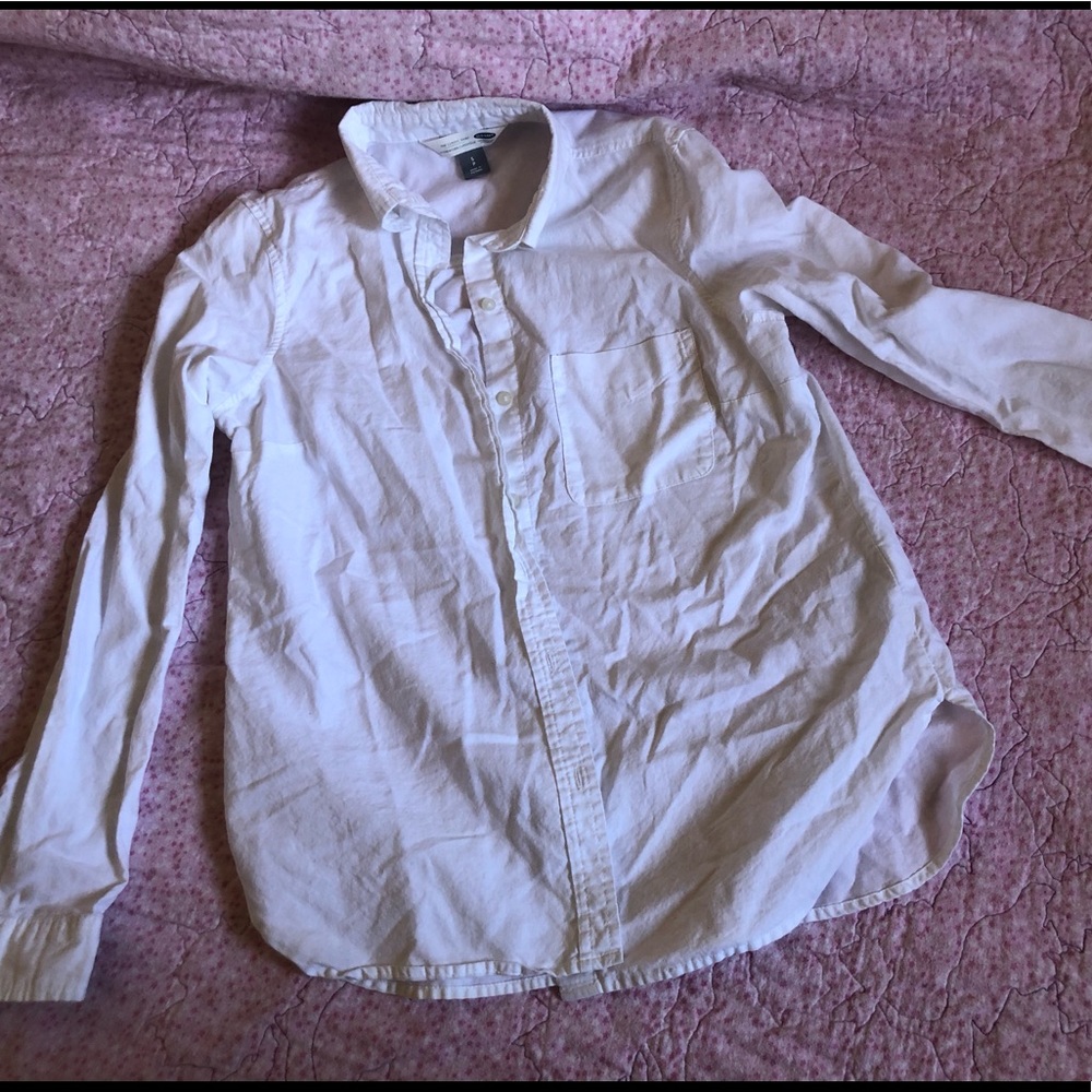 White Button Down Shirt.
